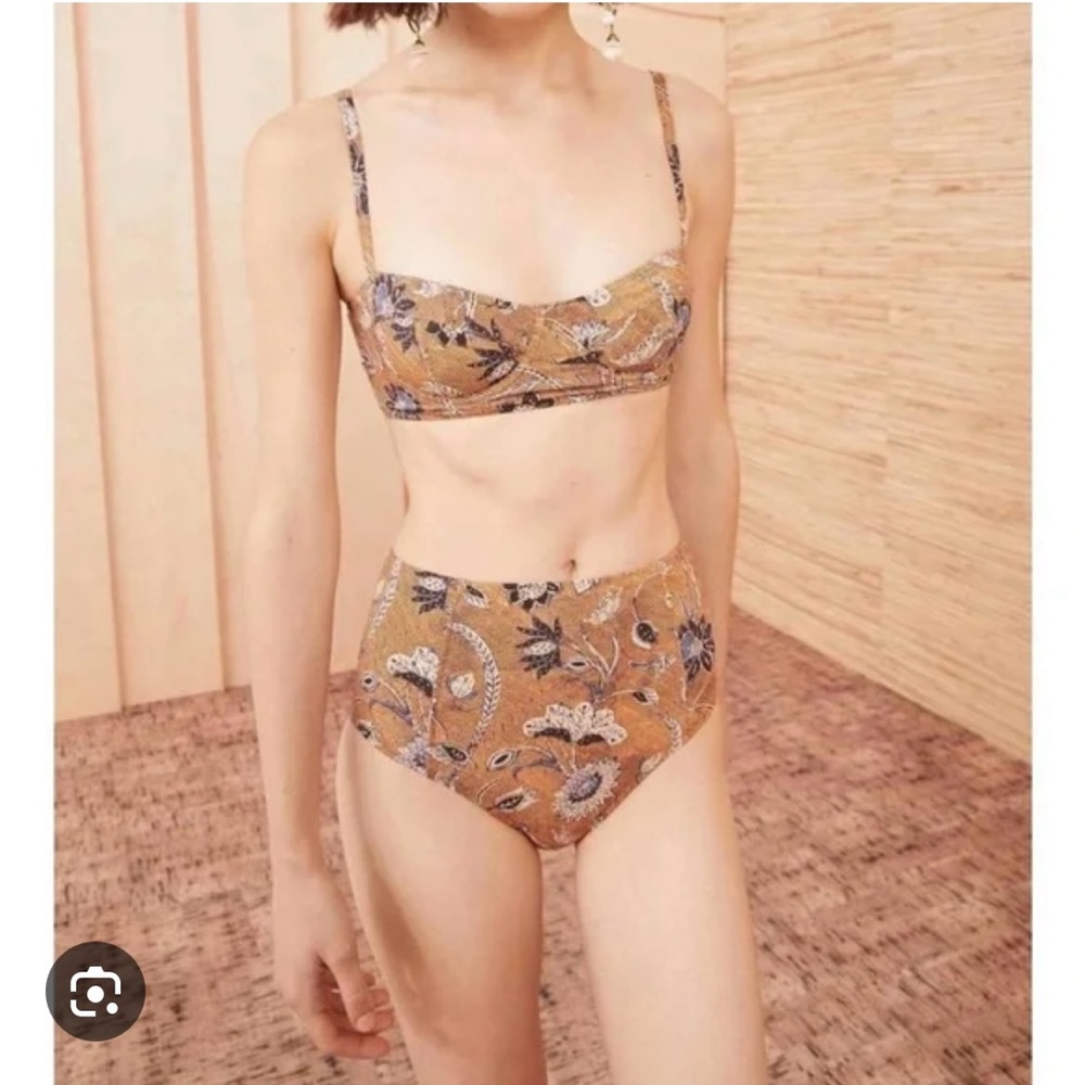 Ulla Johnson- Zahara High-Waist Bikini Oleander - Picture 3 of 10